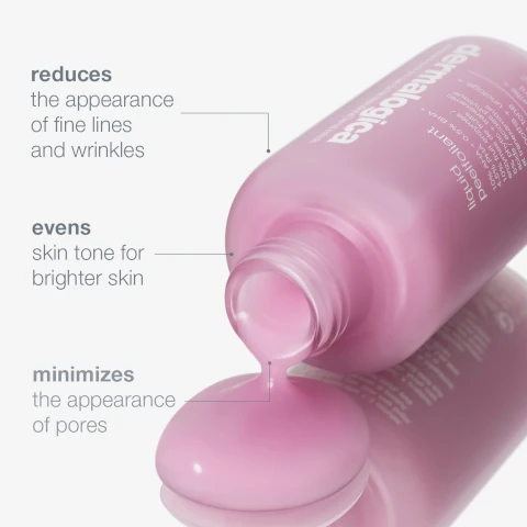 reduces the appearance of fine lines and wrinkles, evens skin tone for brighter skin, minimizes the appearance of pores.