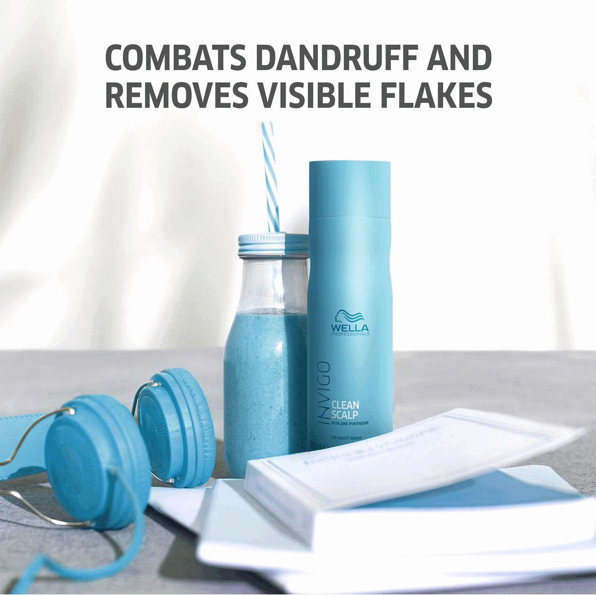 Image 1, combats dandruff and removes visible flakes. Image 2, fresh and clean for healthy looking hair. Image 3, with balance blend. Image 4, quick personalised and enjoyable care treatment. Image 5, apply to wet hair. Image 6, fresh and clean for healthy looking hair