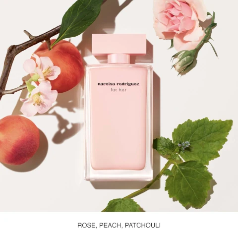 rose, peach and patchouli