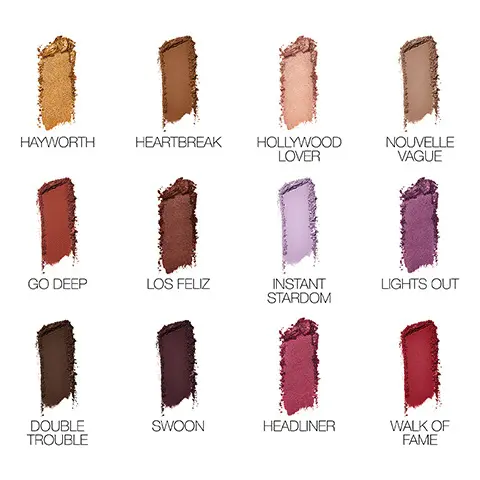 Image 1- Swatches of all shades. Image 2- Model arm swatches of all shades