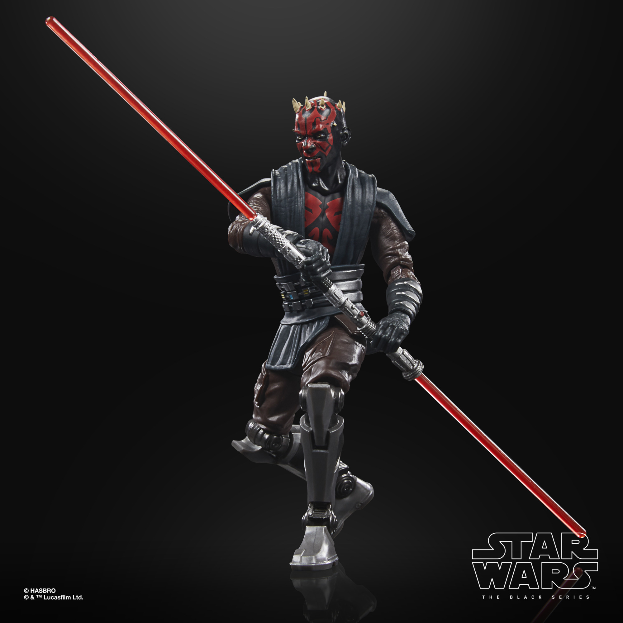 Slideshow of image showing the figure from different angles. Text on screen reads Star Wars the Black Series