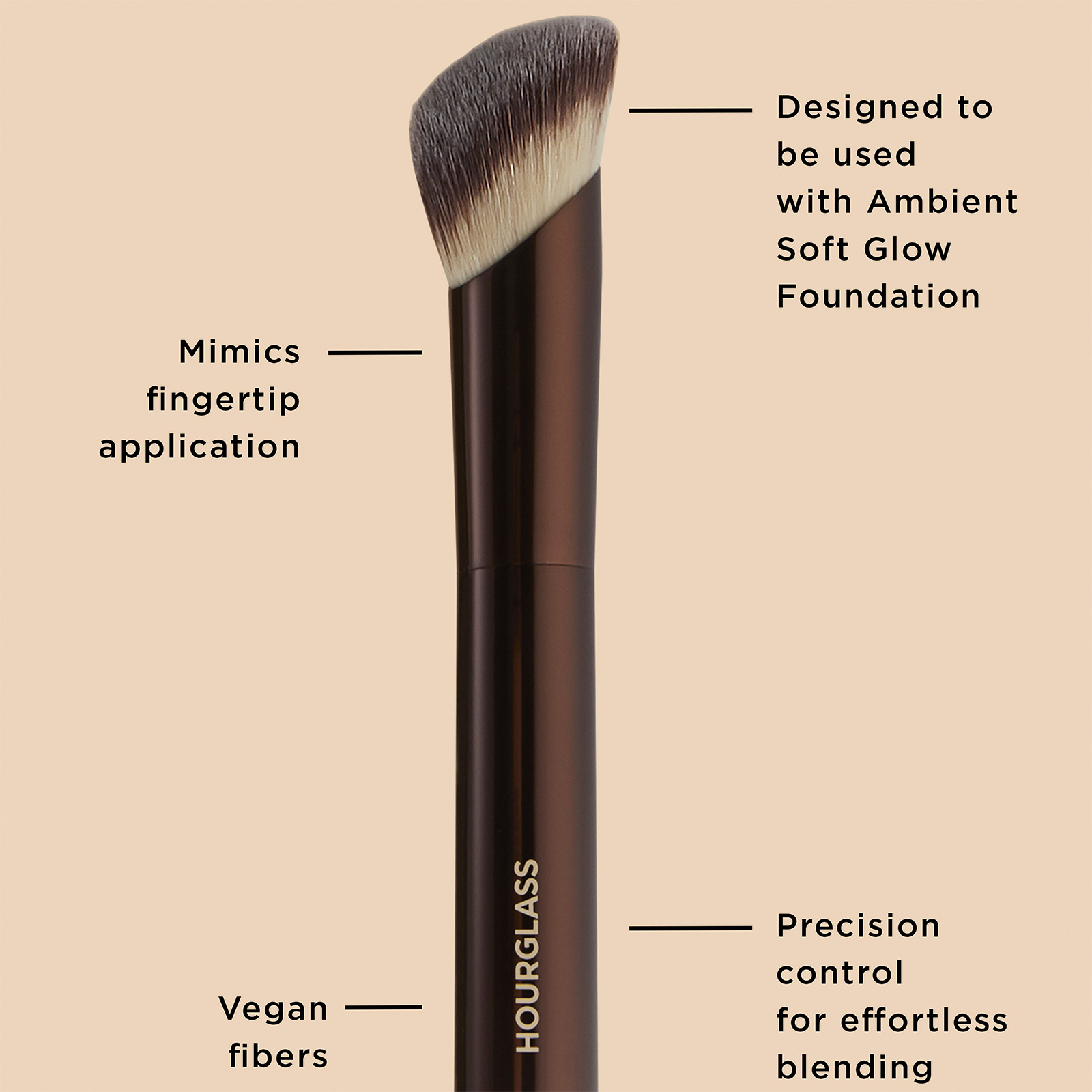 melodisk dommer efterklang Hourglass Ambient Soft Glow Foundation Brush | Cult Beauty