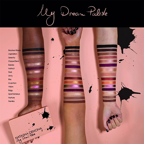 Model arm swatches of all shades