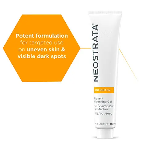 Image 1, Potent formulation for targeted use on uneven skin and visible dark spots. Image 2, ingredients and their benefits. Image 3, Before and after model shot. Image 4, Lightweight, dermatologist and allergy tested. Image 5, How to use. Image 6, The range