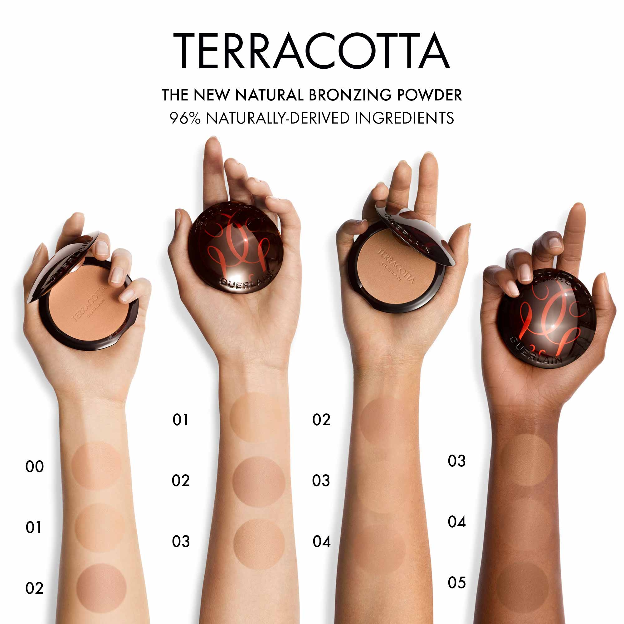 Terracotta The new natural bronzing powder, 96% naturally derived ingredients