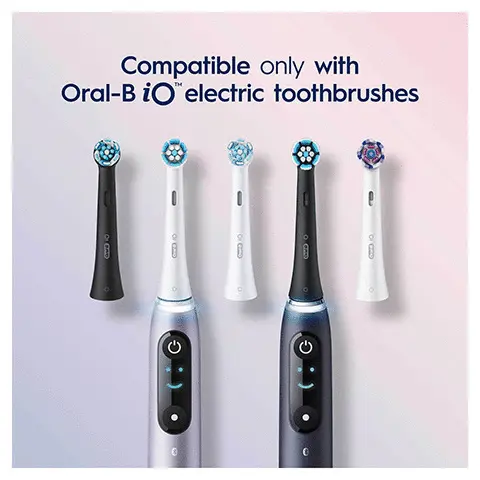 compatile only with oral b io electric toothbrushes, gentle care, cusioning outer ring