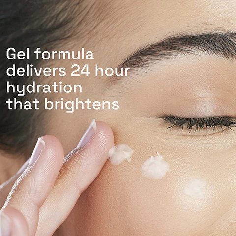 Image 1 - A close-up of a womans face, she is applying a light gel cream to her cheek, with visible text that reads Gel formula delivers 24 hour hydration that brightens.
              Image 2 - A droplet of a clear skincare product is shown on a light green background, with labels for Hyaluronic Acid to hydrate, Niacinamide to restore, and Liquorice Extract to help brighten.
              Image 3 - A hand holds a tube of Cetaphil Hydrating Eye Gel-Cream, with text saying Non-irritating & does not clog pores and a seal stating Dermatologist recommended sensitive skin.
              Image 4 - Image depicting a skincare routine for dry to normal sensitive skin, featuring Cetaphil products: a foaming cream cleanser, hydrating eye cream, daily hydrating moisturizer labeled AM, and hydrating night cream labeled PM, with steps labeled cleanse, target, and moisturise.
              Image 5 - A person is holding a white tube of cream with a small amount dripping onto their finger, and the text reads Clinically proven to be gentle on sensitive skin.
              Image 6 - The image shows a tube of Cetaphil Hydrating Eye Gel-Cream on a tiled surface with a green washcloth and rolled white towels nearby, with text stating DEFENDS AGAINST Dryness Irritation Roughness Tightness Weakened Skin Barrier and SKIN SENSITIVITY 5 SIGNS.
              Image 7 - Logo for Cetaphil featuring the brand name in white on a blue background, with the words LEADING DERMATOLOGIST RECOMMENDED and SENSITIVE SKIN BRAND beneath it.