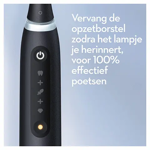 Oral B, Vervang de opzetborstel zodra het lampje je herinnert, voor 100% effectief poetsen