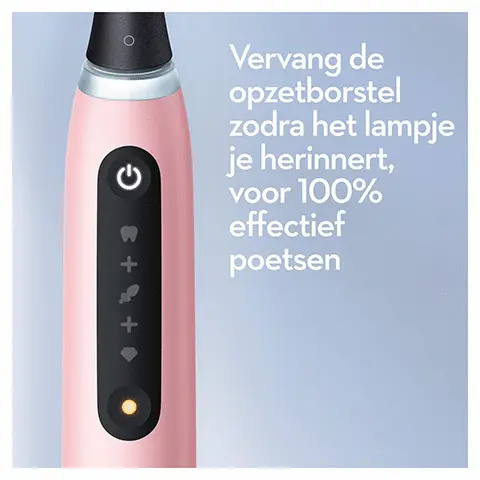 Oral B, Vervang de opzetborstel zodra het lampje je herinnert, voor 100% effectief poetsen