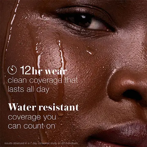 Image 1 -12hr wear clean coverage that lasts all day, water resistant coverage you can count on, results observed in a 7 day consumer study on 30 individuals Image 2 -ReEvolve Natural Finish Foundation 96% agree it provides even coverage, 94% agree it blurs imperfections and evens skin tone non-comedogenic, does not clog pores, results observed in a 7 days consumer study on 30 individuals based on a clinical measurement study with 26 individuals Image 3- listing the product shades 000,00, 11, 11.5, 22, 22.5, 33, 33.5, 44, 55, 66, 77, 88, 99, 111, 122 Image 4- has the shades repeated under model shots of them being worn