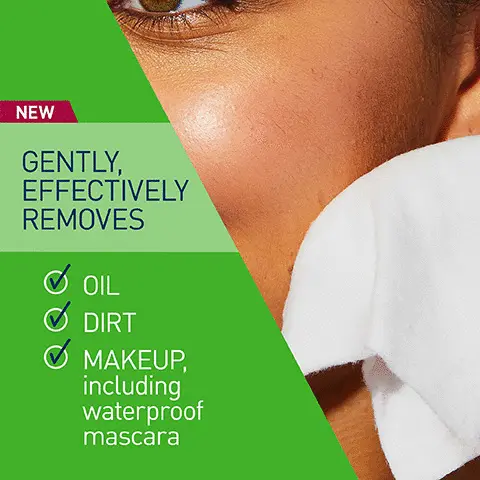 Image 1, gently, effectively removes oil, dirt, makeup including waterproof mascara. Image 2, new ultra gentle makeup remover is alcohol free, fragrance free, non-sticky feel, non-comedogenic, pH balanced, allergy tested, oil free, non-greasy feel