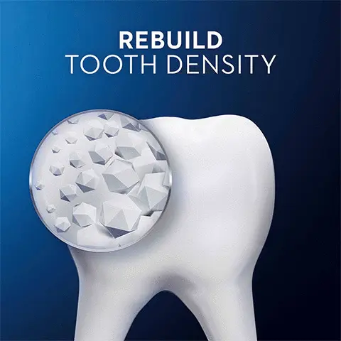 ebuild tooth density, Prevent tooth density loss. Extend the life of teeth. Oral-B professionally designed formula. Made in the EU, 100% recyclable.