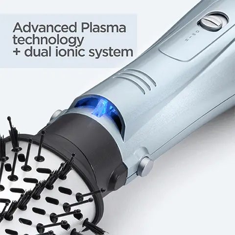 Image 1, advanced plasma technology and dual ionic system. Image 2, 1000W 2 heat settings and cool. Image 3, dry, smooth, volume, straighten.