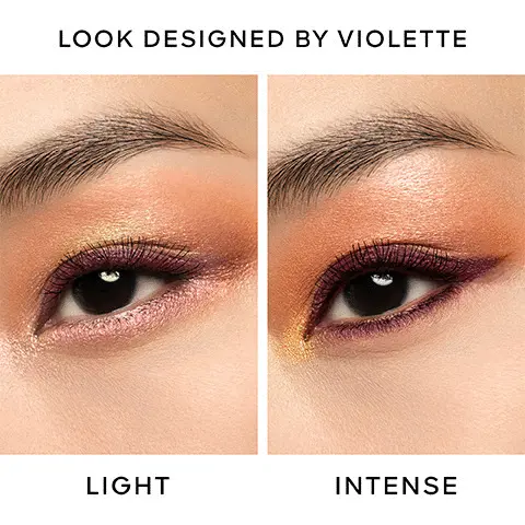 Image 1 to 2 - look designed by Violette light and intense model eye shots