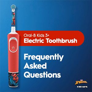 Oral-B Kids 3+ Electric Toothbrush. Frequently Asked Questions.