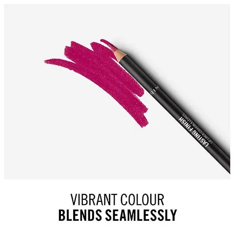 Image 1, vibrant colour blends seamlessly. Image 2, gliding texture allows for precise application. Image 3, choose your shade.