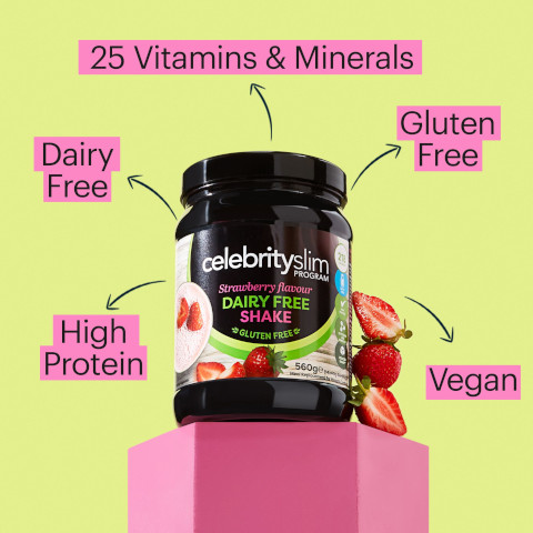 25 vitamins and minerals. Dairy free. Gluten free. High protein. Vegan.