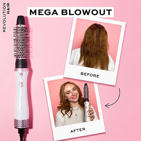 Mega Blowout before and after. Revolution Hair.