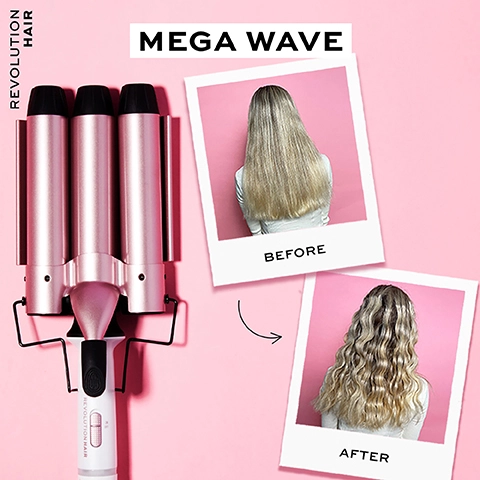 Mega Wave before and after. Revolution Hair.