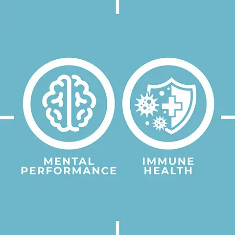Mental performance, immune health. Brain and immune bundle.