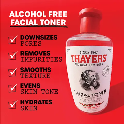 Alcohol free facial toner,downsizes pores, removes impurities, smooths texture, evens skin tone and hydrates skin. Image 2, One step skin prep, after cleansing apply to cotton pad swipe onto face. Image 3, Hydrate for 8hrs alcohol free formulation to balance, soothe and even skin tone. Image 4, clinically tested to improve skin quality: takes down pores, improves skin texture by 22% before and after model shot Image 5, Aqua/Water/Eau, Glycerin, Hamamelis Virginiana (Witch Hazel) Bark/Leaf/Twig Extract*, Aloe Barbadensis Leaf Extract*, Rosa Centifolia (Rose) Flower Water, Fragrance, Phenoxyethanol, Caprylyl Glycol, Ethylhexylglycerin, Citric Acid, Potassium Hydroxide *Denotes Certified Organic Ingredients.