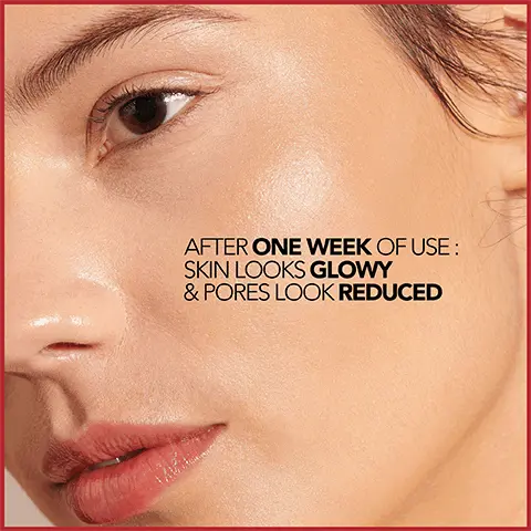 Image 1, after one week of use: skin looks glowy and pores reduced all day hydration.Image 2, Non greasy rapid absorption, after cleansing your skin, 1 apply to a cotton pad then 2 gentle swipe on face and neck. Day and night. Image 3, Effective on all skin tone and all skin types.