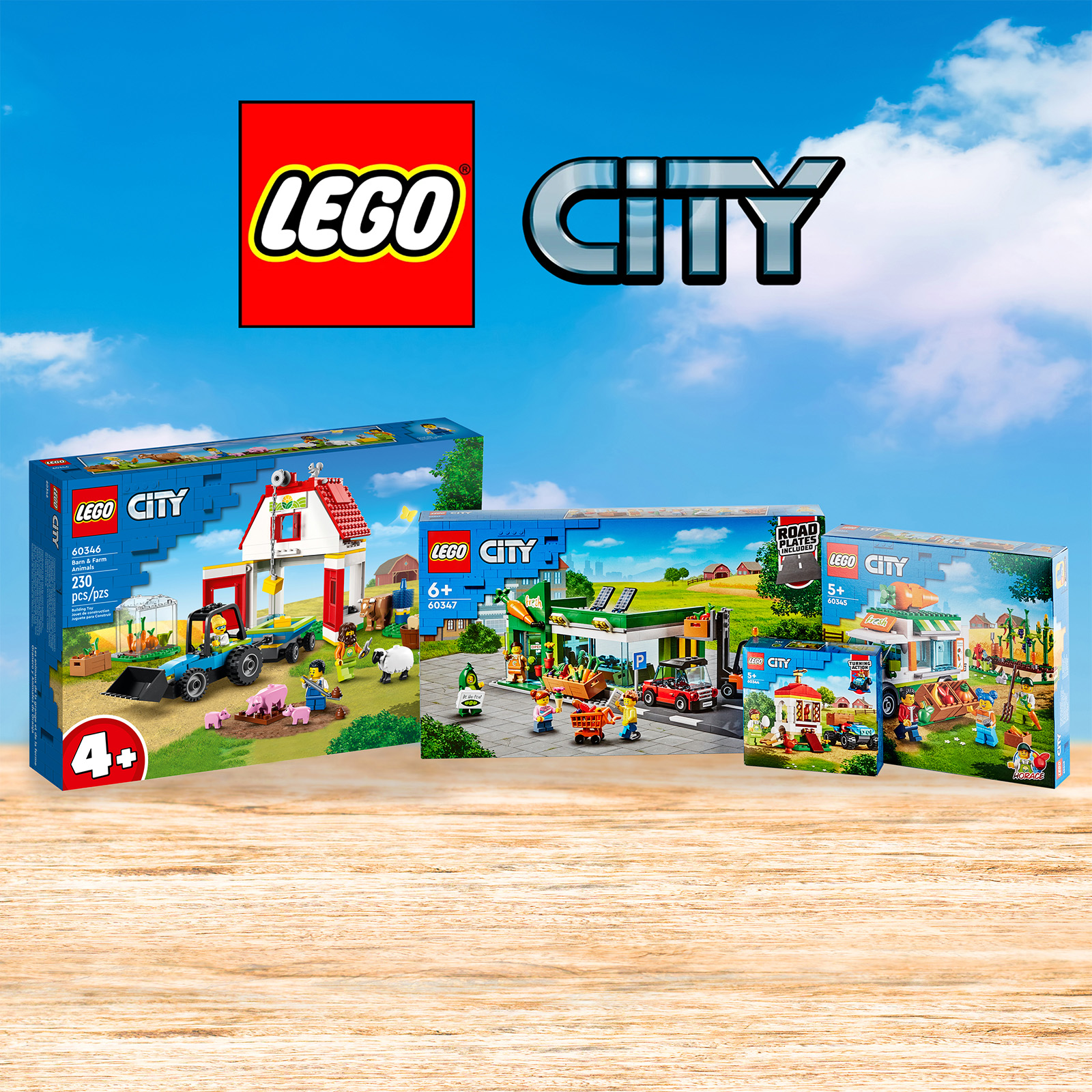 LEGO City Farm Bundle Set Kids Toys - Zavvi US