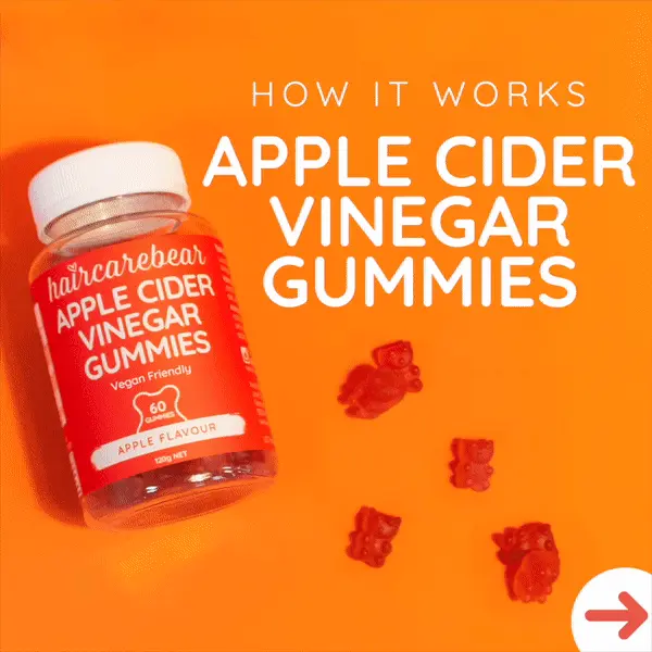 How it works apple cider vitamin gummies. A delicious way to add Apple Cider Vinegar to your diet. Enjoy the benefits of Apple Cider Vinergar without the sour taste. 500mg ACV per serve. Vegan apple flavour. 