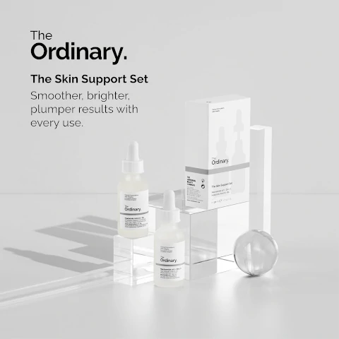 The Ordinary- The skin support set: Smoother, brighter plumper results with every use.