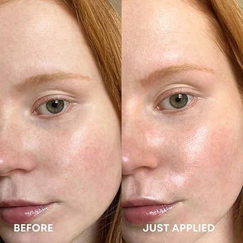 Before and after product has been applied