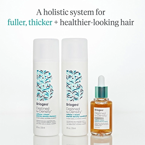 A holistic system for fuller,thicker and healthier-looking hair.