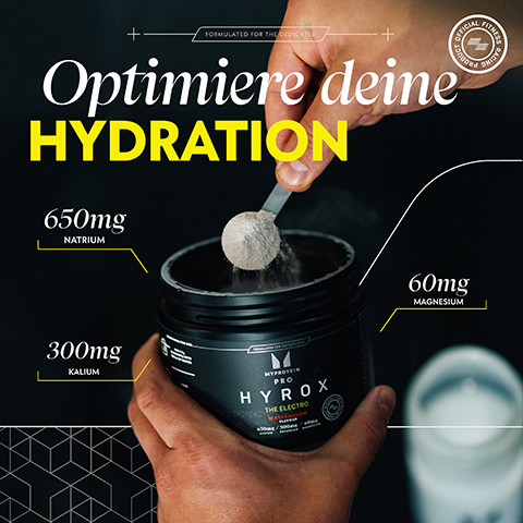 optimiere deine hydration. 650mg natrium. 200mg kalium. 60mg magnesium