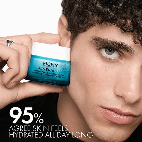 95% agree skin feels hydrated all day long. Pure hyaluronic acid hydrates and plumps skin. 15 mineral rich water strengthens and repais skin's moisture barrier. Vitamins B3 and E restores skin radiance. Squalane deeply nourishes and helps the skin retain moisture. Lightweight fragrance-free cream for all skin types. Brand recommended by 50,00 dermatologists. Allergy tested. Fragrance free. Paraben, silicone and colorant free.