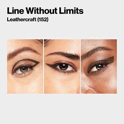Image 1, line without limits, blackout 151. image 2, double ended versatility. retractable pencil. precise brush tip. image 2, color stay line creator double ended eyeliner. kohl pencil end = build for intense definition. blend into a smoky shadow. pearlized finish. waterproof all day wear. waterline safe. image 3, color stay line creator double ended eyeliner. liquid liner end = high performance longwear. waterproof, smudgeproof, transgerproof, fadeproof. rich intense color. ultra matte finish. up to 48 hour wear. fade proof comfortable wear. image 4, color dtay line creator double ended eyeliner shade finder. blackout, lesthercraft, she's on fire, cool as ice.