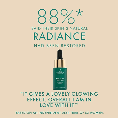 88% said their skins natural radiance has been restored. it gives a lovely glowing effect over i am love with it. based on independent user trial of 63 women.