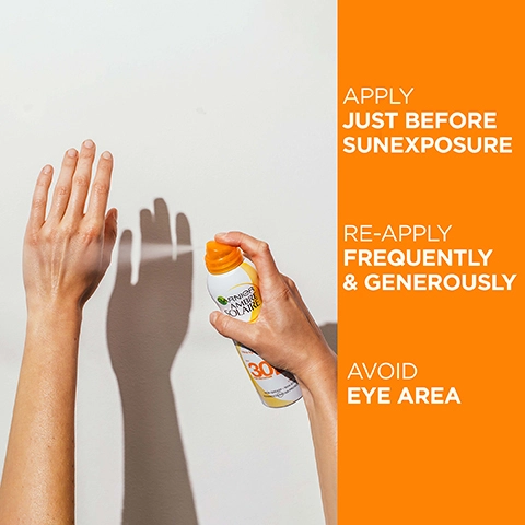Apply just before sun exposure, re apply frequently and generously and avoid eye area
