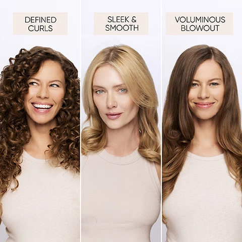 Image 1, defined curls, sleek and smooth and voluminous blow out. Image 2, 4 times faster drying*. ultra lightweight. weighs less than 350g. super quiet*. *compared to the average dryer. Image 3, why you'll love it = developed with the latest technology. lightweight and professionally designed. hair stylist approved. 360 degree power cord. Image 4, unique self cleaning function, 4 heat settings and 3 speed settings. cool shot button. smart memory function. 2/5 metre power cord. air concentrator. diffuser.