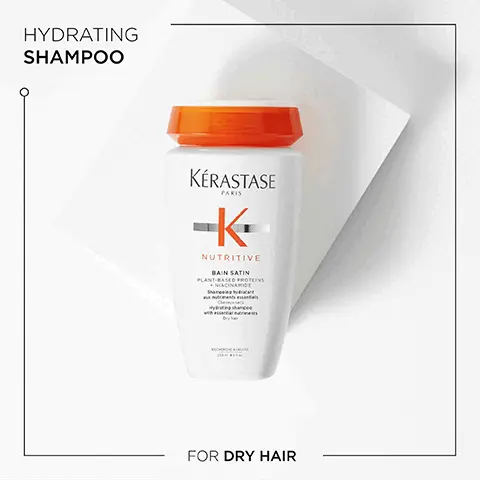 Hydrating shampoo for dry hair. Niacinamide. Plant-based proteins.