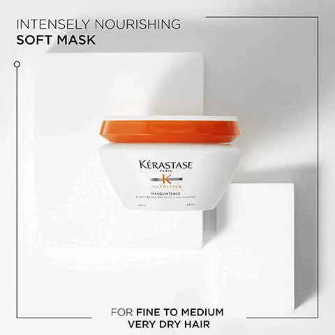 Intensely nourishing soft mask for fine to medium very dry hair. Niacinamide. Plant-based proteins.
