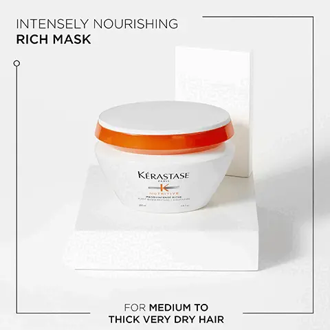 Intensely nourishing rich mask for medium to thick very dry hair. Niacinamide. Plant-based proteins.