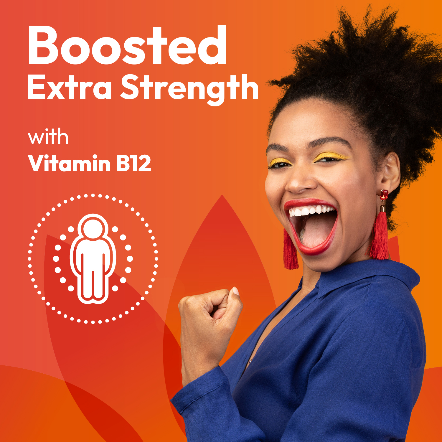 Boosted Extra strength with vitamin b12.