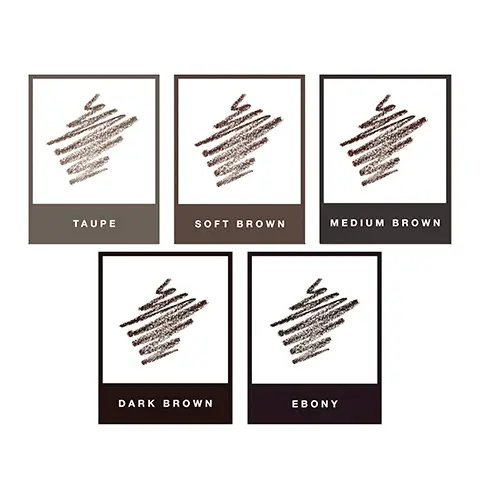 Taupe. Soft Brown. Medium Brown. Dark brown. Ebony. Before and After.
              
