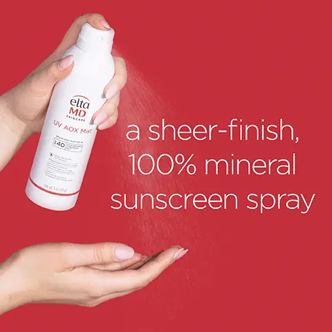 Image 1, A sheer finish 100% mineral sunscreen spray. Image 2, 360 degree spray ability for easier application. Image 3, Zinc oxide repels harmful sun rays, vitamins c and e help prevent premature aging, coconut and aloe vera moisturize skin. Image 4, noncomedogenic, hypoallergenic, dermatologically tested, paraben free, fragrance free and dye free