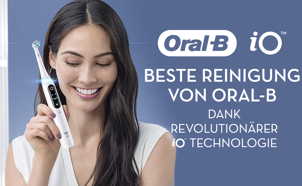 Oral-B iO, Beste Reinigung von Oral-B dank. Revolutionarer iO Technologie.
