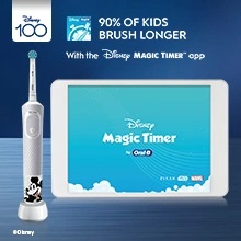 90% of kidsbrush longer with the disney magic timer app.