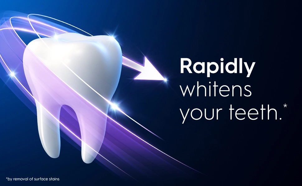 Rapidly
                                  whitens
                                  your teeth.
                                  'by rerrÜval Of surface stains