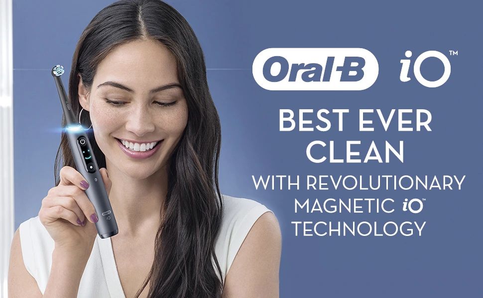 Oral-B iO. BEST EVER CLEAN WITH REVOLUTIONARY MAGNETIC iO™ TECHNOLOGY.