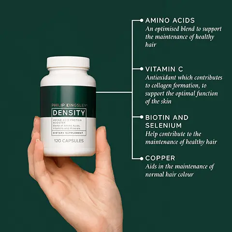 Amino Acids, An optimised blend to support the maintenance of healthy hair. Vitamin C, Antioxidant which contributes to collagen formation, to support the optimal function of the skin. Biotin and Selenium, Help contribute to the maintenance of healthy hair. Copper, Aids in the maintenance of normal hair colour. Biotin and Selenium, Contribute to the maintenance of healthy hair. Copper, Aids in the maintenance of normal hair colour. Vitamin C, Antioxidant which contributes to collagen formation, to support the optimal function of the skin.