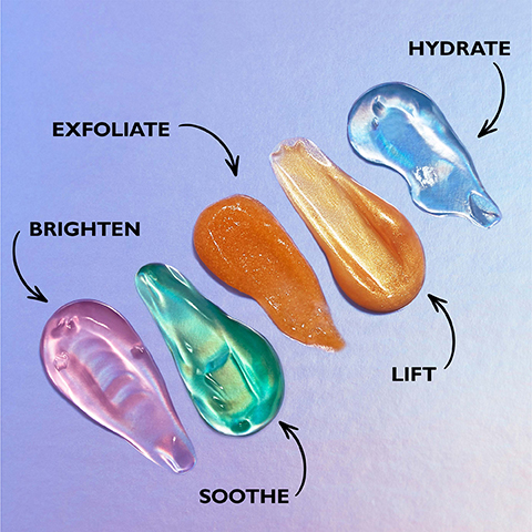 brighten, soothe, exfoliate, lift and hydrate
