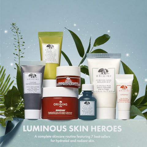 luminous skin heroes a complete skincare routine featuring 7 best sellers for hydrated and radiant skin